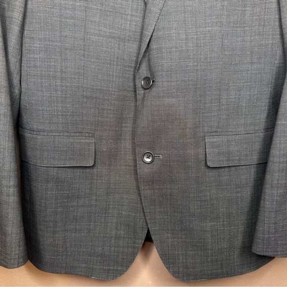 Bonobos Men's Jetsetter Wool Blazer Gray Size 38R Professional Tailored Stretch - Picture 4 of 16